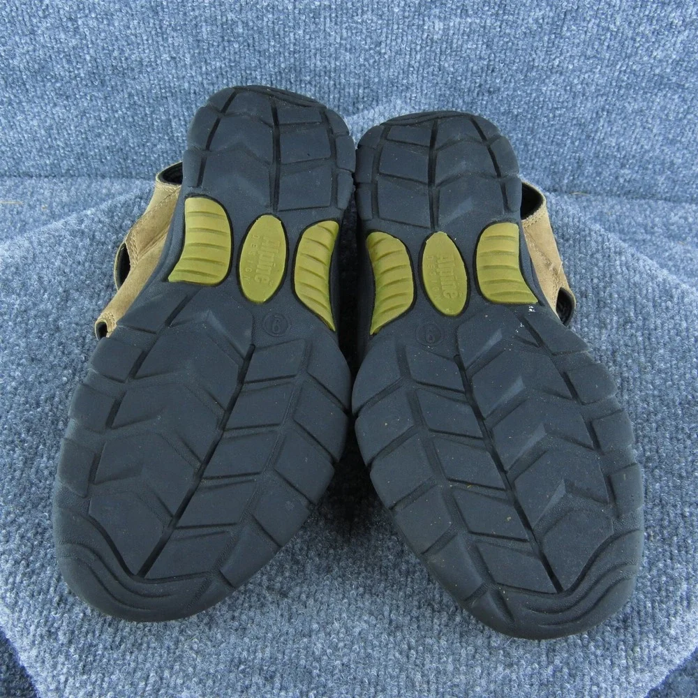 Alpine Design  Men Fisherman Sandals Brown Leather Drawstring Size 9‎ Medium
